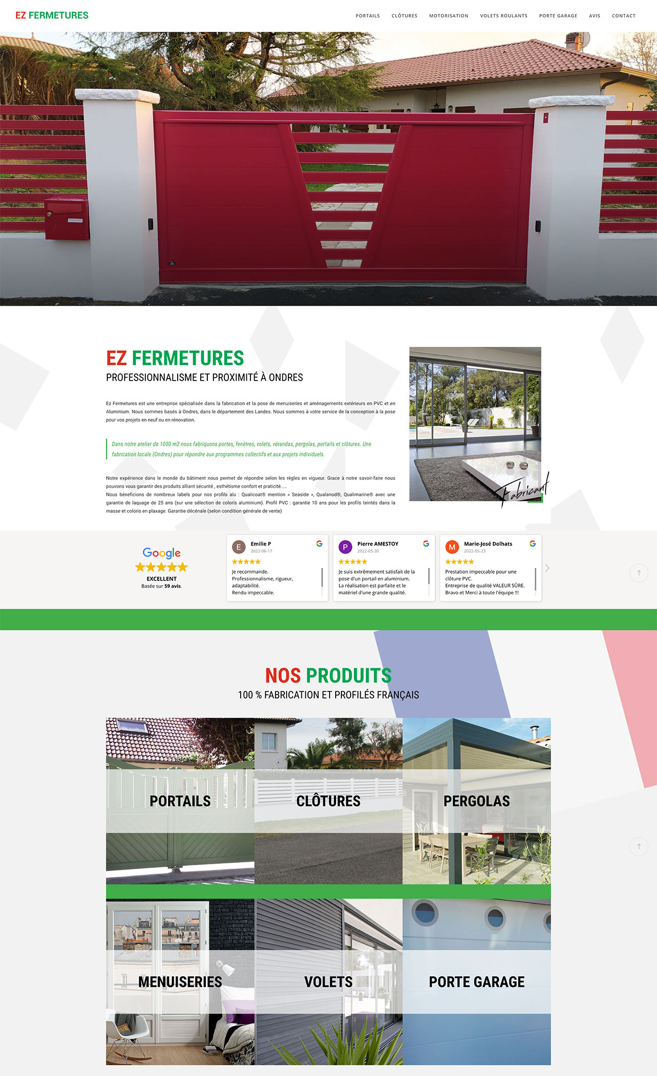 site-ez-fermetures-wordpress